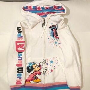 Girls DisneyWorld Sweatshirt Hooded Zip-up Jacket